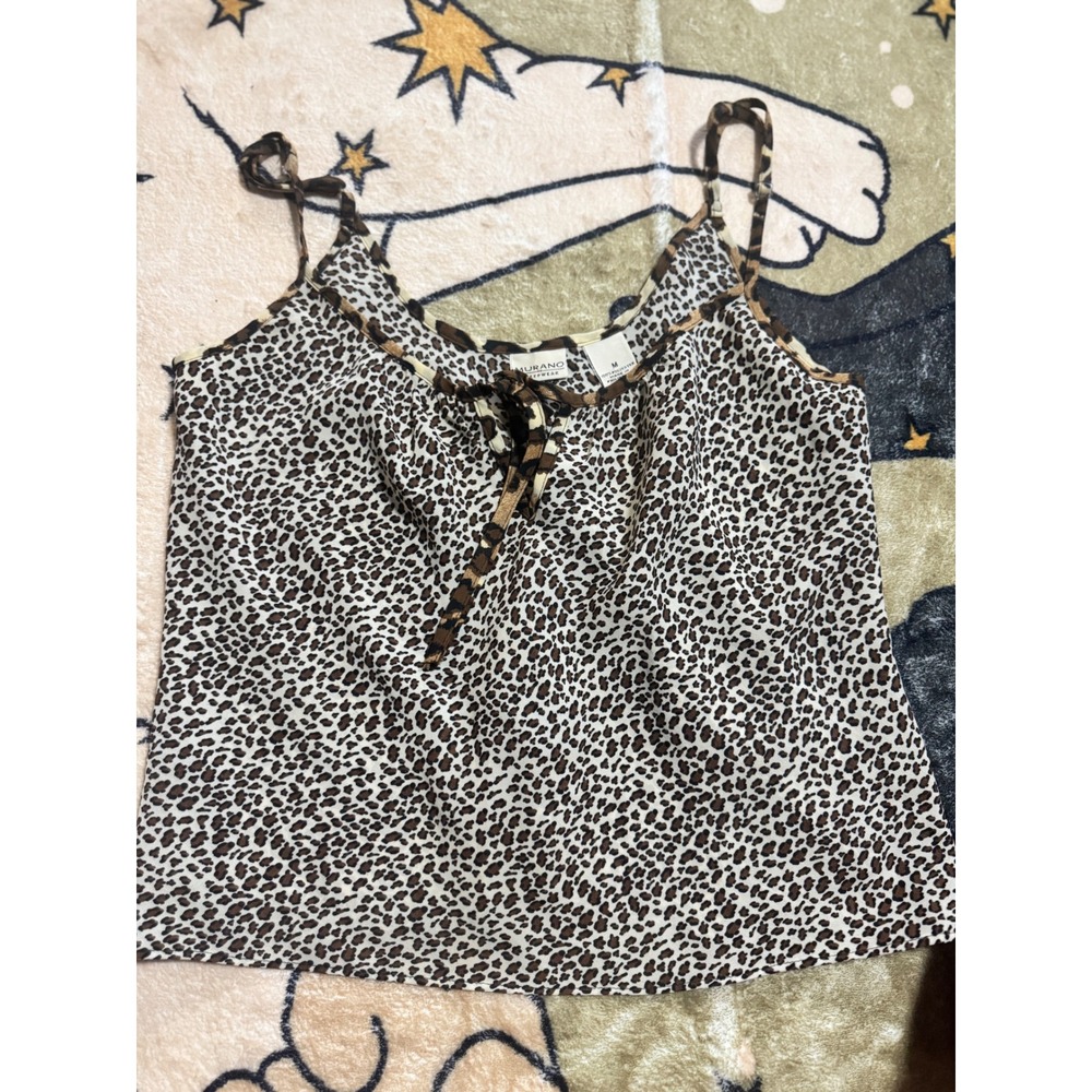 VintageMurano Sleepwear Women's Leopard Print Cami Top & Pants Pajama Set Size M
